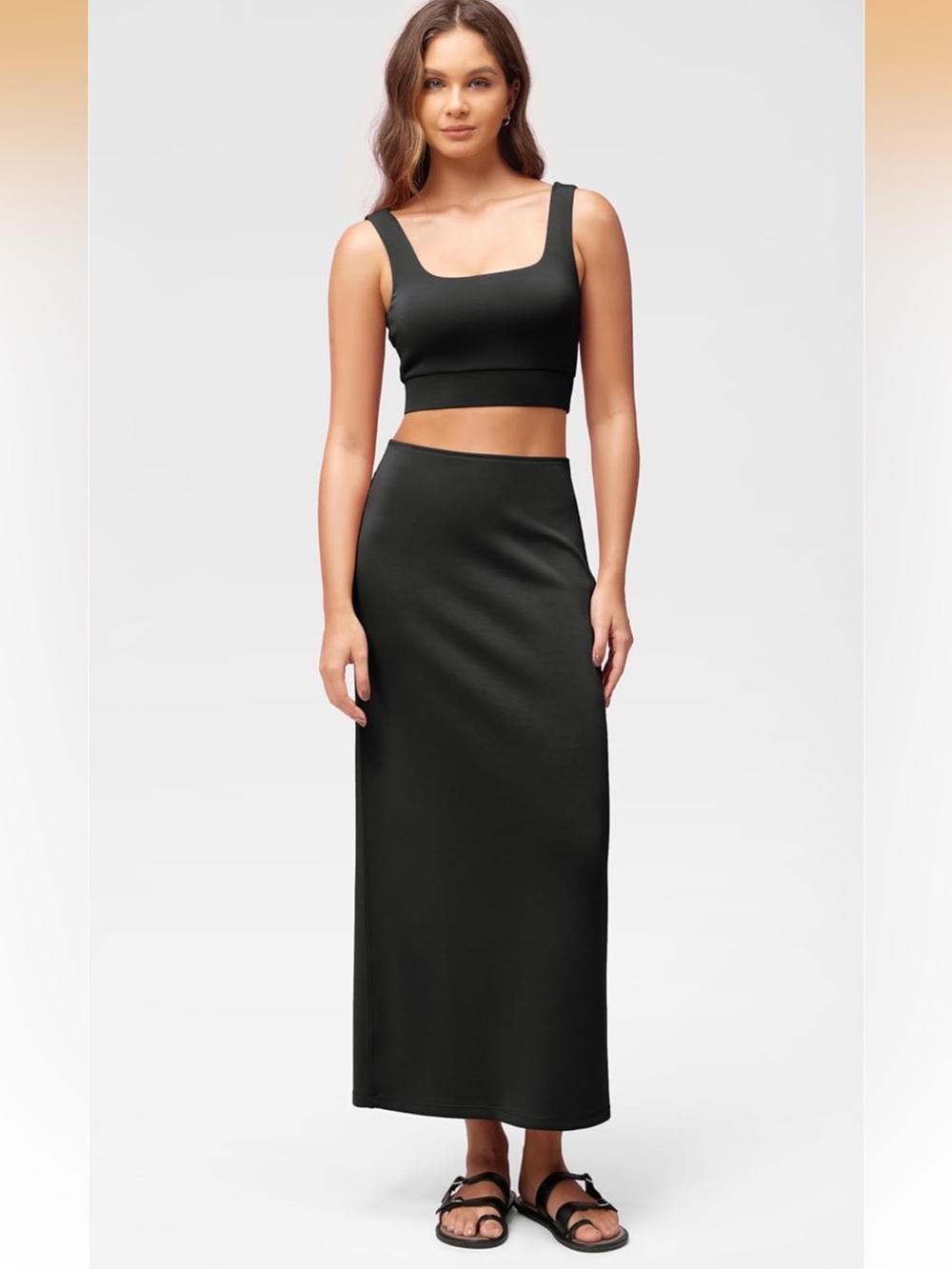 Ododos Body Con Maxi Skirt